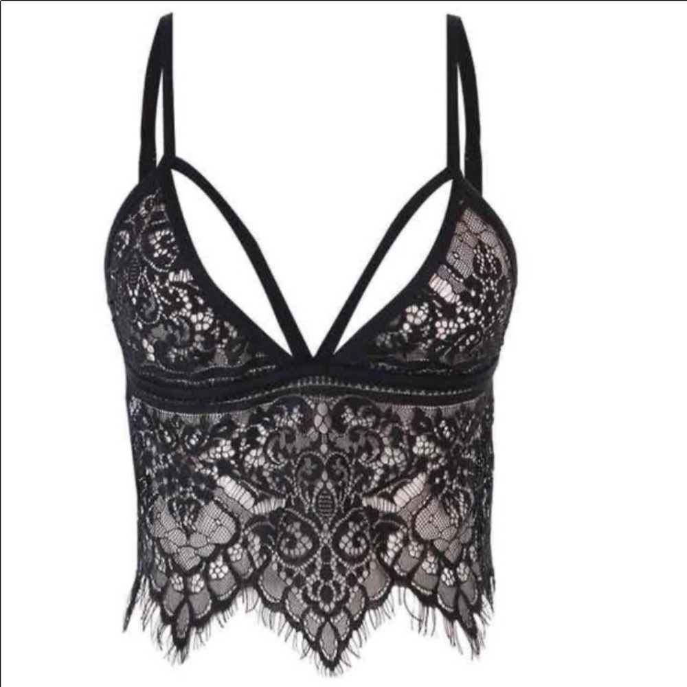 Sexy Black Lace Bralette